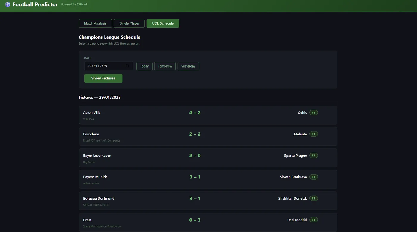 Football Predictor